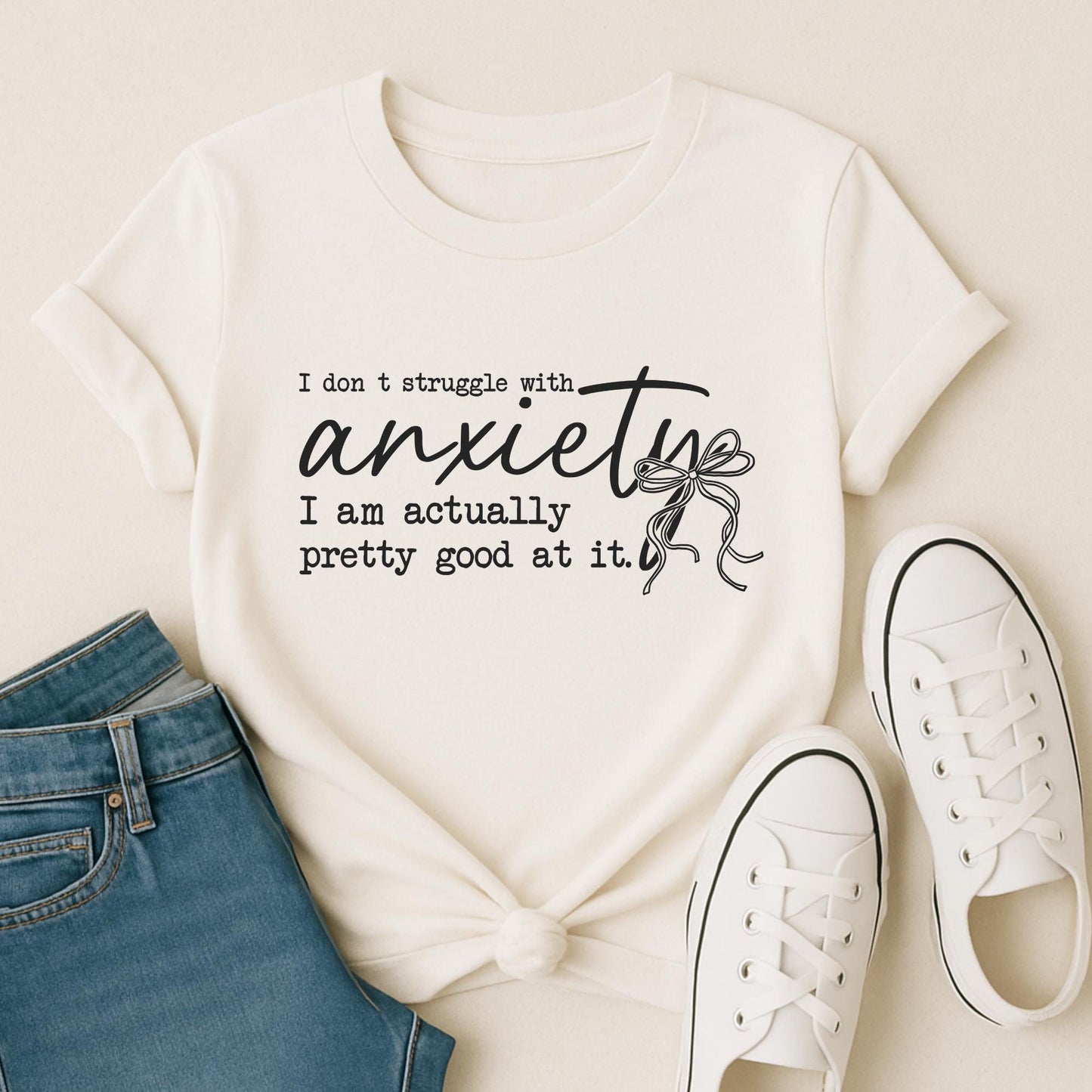 Anxiety Quote PNG | Funny Relatable Design | Digital Download for Sublimation