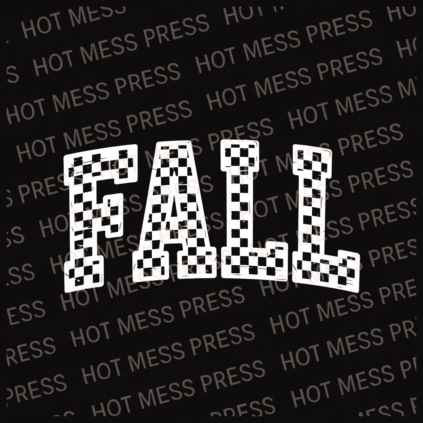 FALL Checkered PNG Bundle | Retro Fall Digital Download |