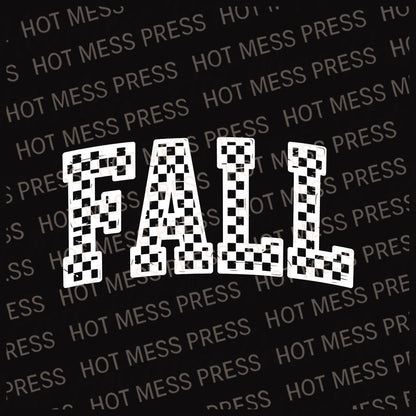 FALL Checkered PNG Bundle | Retro Fall Digital Download |