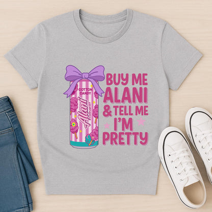 Cotton Candy Alani Energy Drink PNG: Pink Bow Sublimation Design (Digital Download)