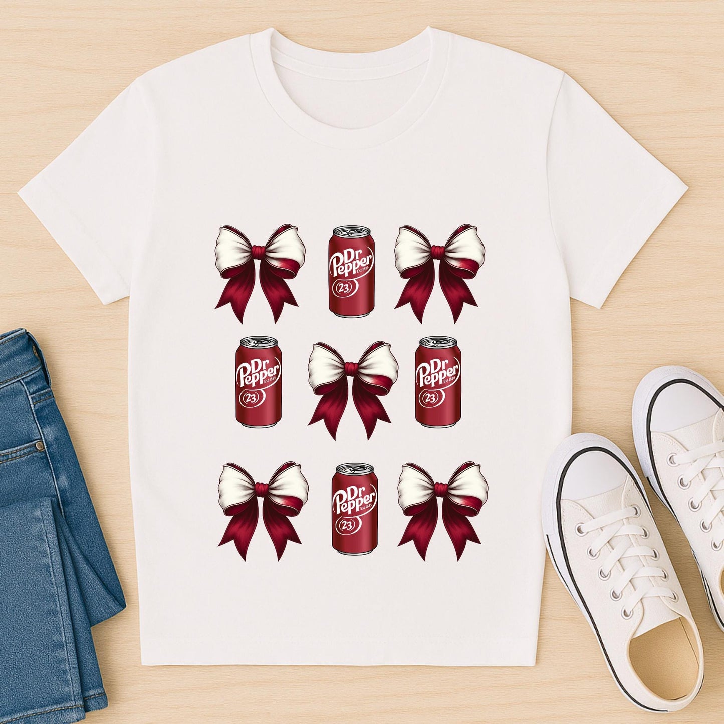 Dr Pepper Bow PNG | Coquette Soda Can Clipart