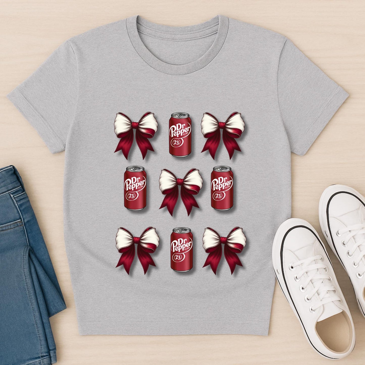 Dr Pepper Bow PNG | Coquette Soda Can Clipart
