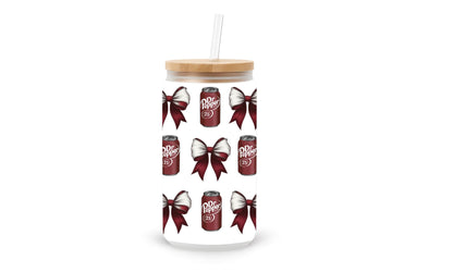 Dr Pepper Bow PNG | Coquette Soda Can Clipart