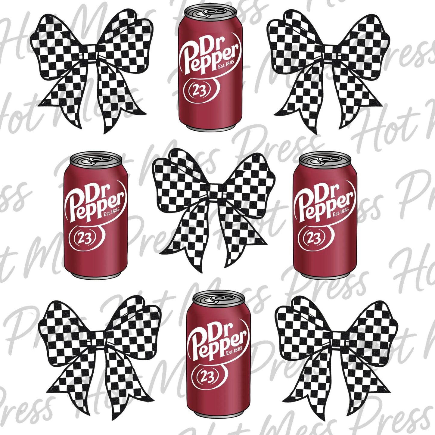 Dr Pepper & Bow PNG: Soda Lover Design (Digital Download)